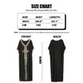 thumbnail image 7 of Mexican Embroidered Kaftan Dresses for Women Batwing Sleeve Caftan Loungewear Maxi Beach Tunic Plus Size Africa Robe Casual Summer Outfis, 7 of 7