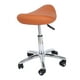thumbnail image 2 of Taburete giratorio 360 para salón, taburete de bar con ruedas para barbería, oficina, tareas domésticas Naranja, 2 of 8