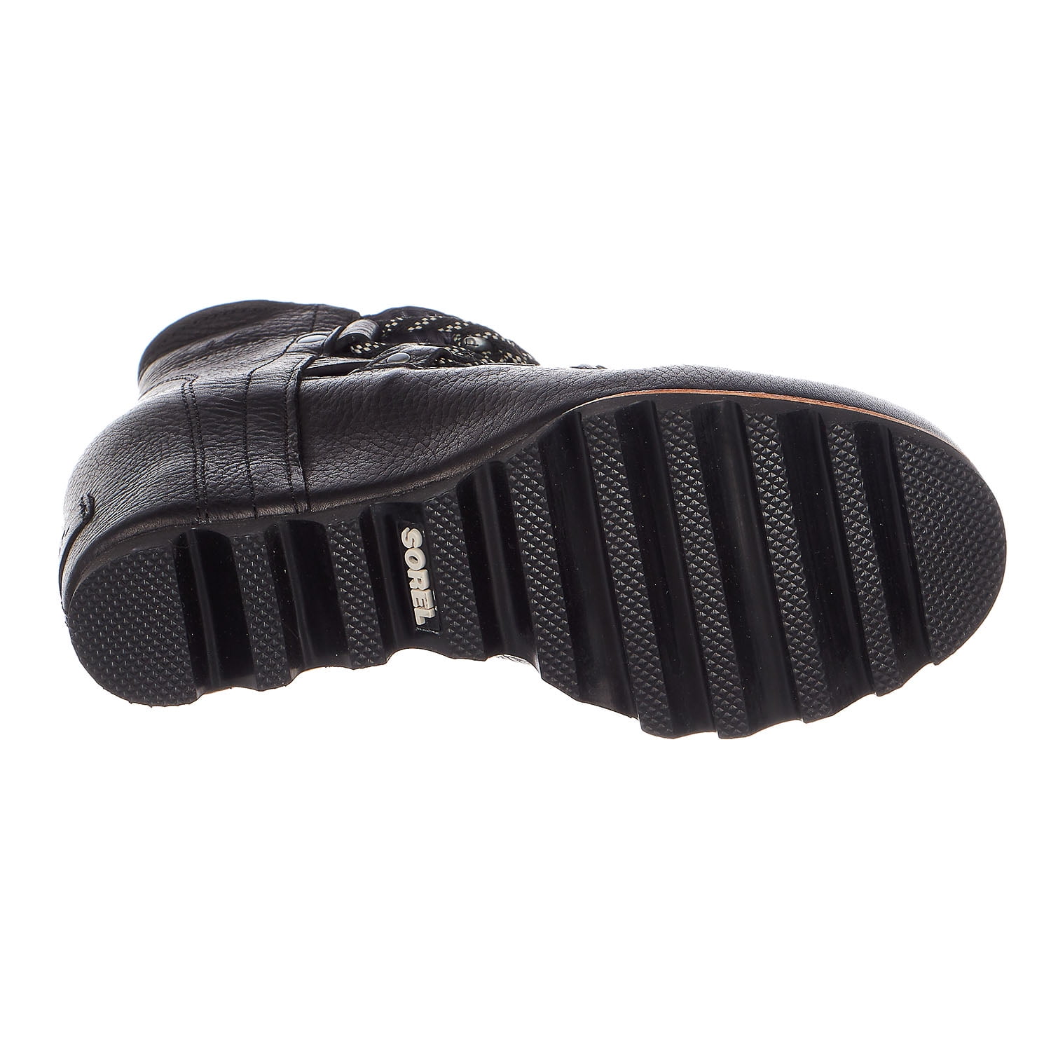 sorel sandy wedge black