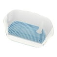 thumbnail image 2 of Removable Dog Potty Tray Keep tray indoor Small Corner potty Animal Floors Clean with Protection Wall Blue, 2 of 9