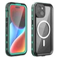 thumbnail image 2 of TECH CIRCLE for iPhone 14 IP68 Waterproof Magnetic Case, Full Body Heavy Duty Shockproof Protection Compatible With MagSafe,Lens and Drop Protection,Impact Resistant TPU+PC for Men Women, Teal, 2 of 6