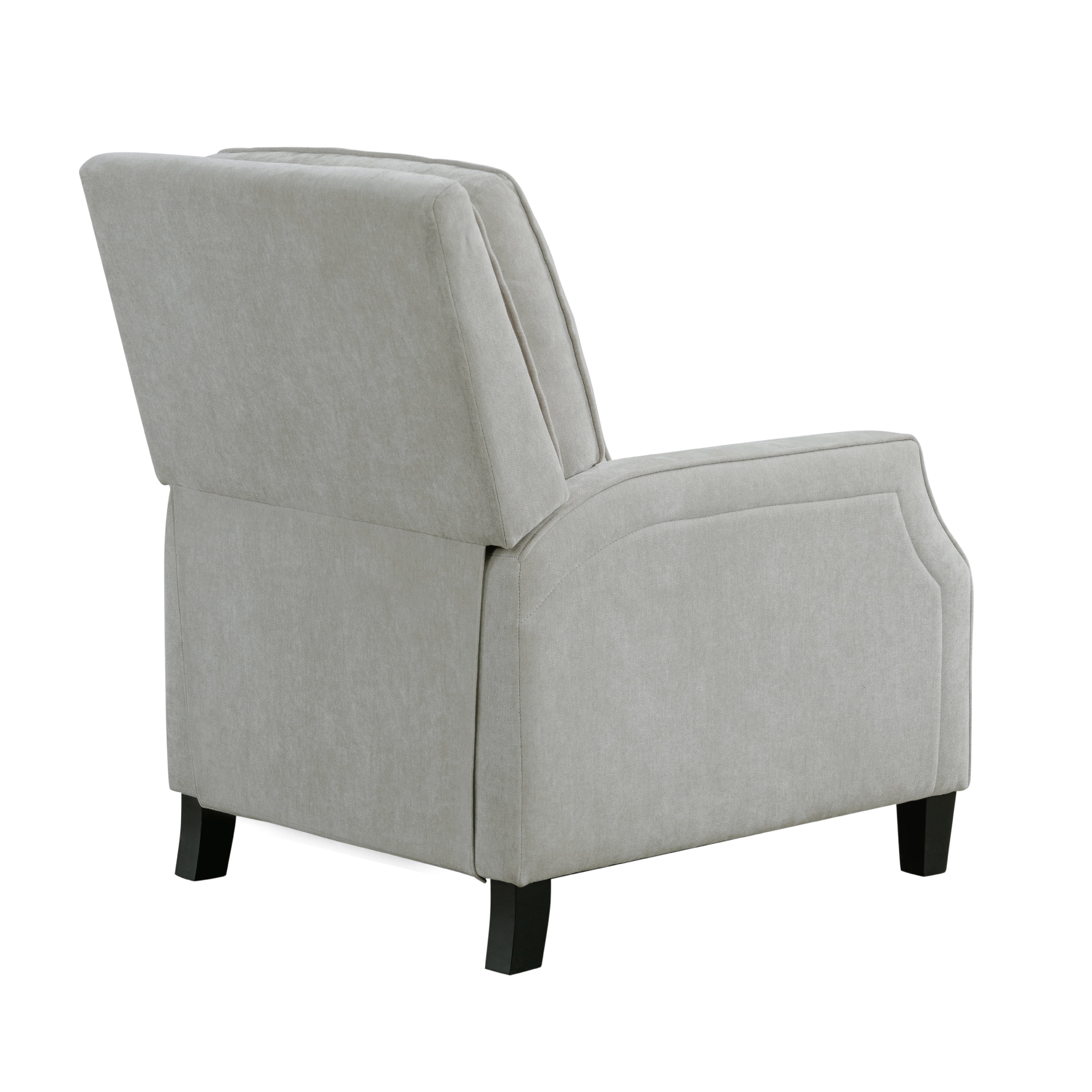Relax-A-Lounger Sorrento Modern Push Back Recliner, Light Gray Woven Fabric