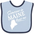 thumbnail image 3 of Inktastic Someone in Maine Loves Me Boys or Girls Baby Bib, 3 of 4
