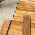 thumbnail image 3 of Bare Decor EZ-Floor End Pin-Side Trim Piece for Flooring in Solid Teak Wood (Set of 8), 3 of 4