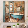 thumbnail image 2 of Designart "Bath Vintage beauty I" Bath & Laundry Metal Art Living Room, 2 of 5