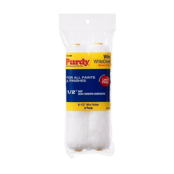 Mini Roller Replacement Purdy White Dove, 16,5 cm, paquete de 2