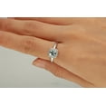 thumbnail image 3 of Gin & Grace 14KT WG Genuine Aquamarine and diamond accent Ring, 3 of 5