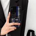 thumbnail image 5 of Daizag Compatible Con Iphone Xs Max Caso Protección Integral A Prueba De Golpes Anti-Arañazos Tpu Fundas Para Hombre Mujer-Policía Estadounidense Bandera Americana, 5 of 5