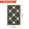 thumbnail image 2 of Rod-Free Courtyard Decorative Flag 12x18in Thick Fabric Four Seasons Universal Durable Not Easy To Fade Disassembly Convenient Argyle Plaid Dimgray_95746_3, 2 of 8