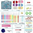 thumbnail image 2 of POINTERTECK 68PCS Colorful Crochet Hooks Set with Case Crochet Kits for Beginners Practical Knitting Starter Kit 13 Crochet Hooks 6 Rolls Yarn and Accessories, 2 of 8