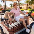 thumbnail image 3 of Golf Cart Seat Covers for 2 Seater, American Football Laces Soft Microfiber Cart Seat Towel Blanket, Classic Rugby Sports Absorbent Breathable Non Slip Bench Seats Protector for Golf Course 51"x31", 3 of 9