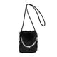 thumbnail image 3 of Bolso Hombro Piel Sintética para Mujer Con Cadena Perlas Mullido Fiesta (café), 3 of 8