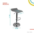 thumbnail image 2 of Set de 2 Silla alta para comedor gris 6.49 pulg X Pross SAPC01BK, 2 of 7