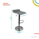 thumbnail image 2 of Set de 2 Silla alta para comedor gris 6.49 pulg X Pross SAPC01BK, 2 of 7