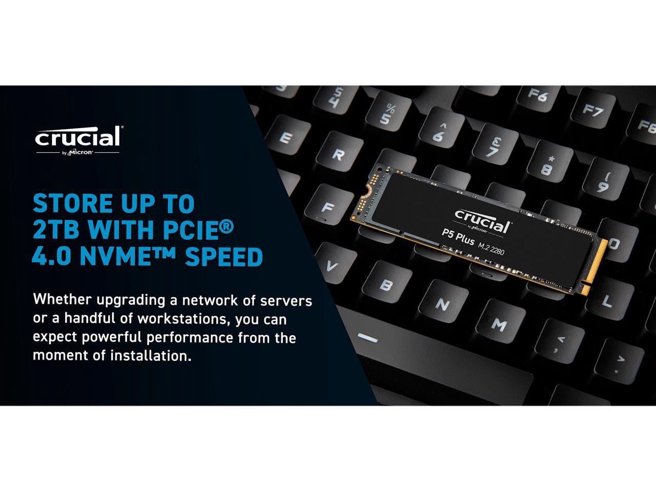 Crucial P5 Plus M.2 2280 500GB PCI-Express 4.0 NVMe 3D NAND