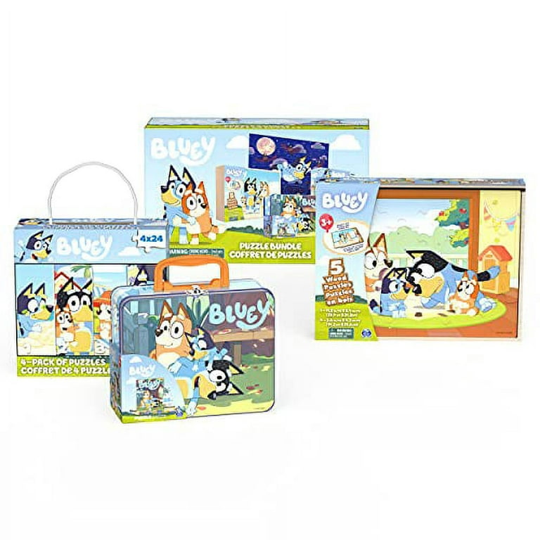 BLUEY 24 pc Jigsaw Puzzle 12.5 x 15 In Metal Lunchbox