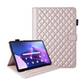 thumbnail image 3 of for Lenovo Tab 10.1 inch 2025 (TB-311FU/TB-311XU) Case, Rhombus Pattern Multiple Viewing Angles Stand Slim Folio Cover (Rose Gold), 3 of 6