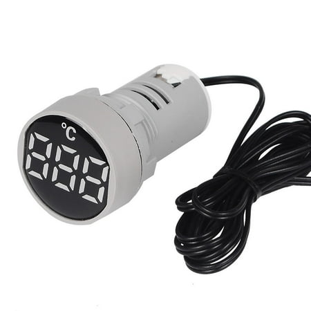 

OOKWE LED Digital Display Tempetature Indicator Signal Thermometer Measuring Range AC 50-380V 4 Different Colors -20-120℃