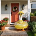 thumbnail image 4 of Austok Hawaiian Porch Goose Outfit Summer Porch Goose Outfit Fits 23" Statue with Swimming Ring for Cement Yard Decor, 4 of 9
