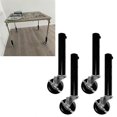 thumbnail image 2 of Extension de Pied de Table pour Roulettes - Lot de 4 Rehausseurs avec Roues pour Pieds Droits et Courbés 27cm, 2 of 4