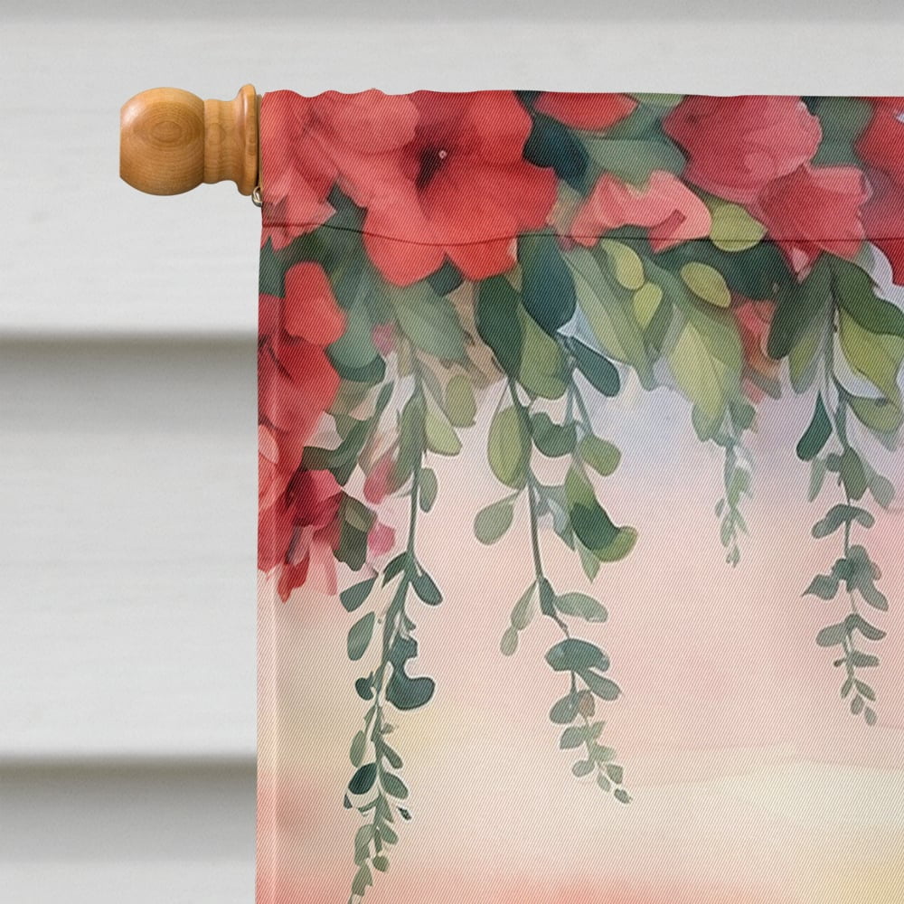 Labrador Retriever Two Hearts House Flag 28 in x 40 in