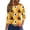 Orange #071, variant on Womens Halloween Shirts Bat Ghost 3/4 Sleeve Funny Tunics Witch Spider 2026 Crew Neck Spooky Tops M