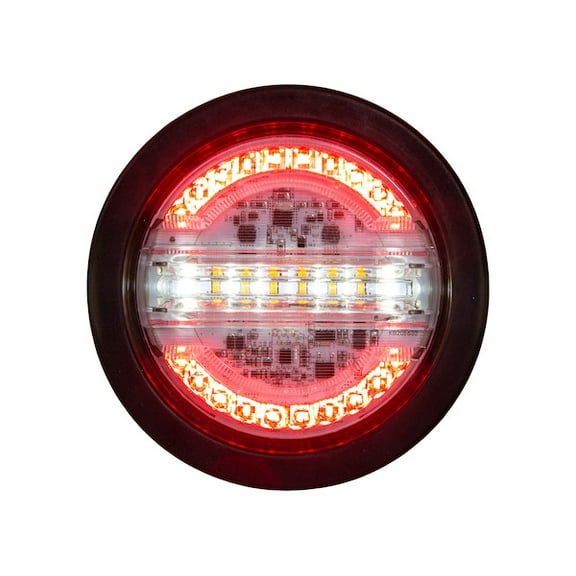 Buyers Products 6 in. Oval Surface Mount LED Combination Tail Light with Backup & Strobe Light