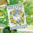 thumbnail image 4 of Briarwood Lane Bluebird Lemon Wreath House Flag, 4 of 4