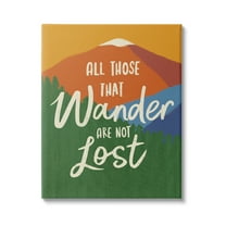 Stupell Industries Inspiring Adventure Quote Mountain Wilderness Scene Graphic Art Gallery Wrapped Canvas Print Wall Art, Design by Nina Seven