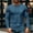 Blue, variant on Mens Quarter Button Up Shirt Lightweight Henley Muscle Gym Long Sleeve Pullover Fall Fashion Slim Fit Solid Tops