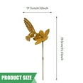 thumbnail image 5 of Rusty Lookings Hummingbird Flower Stake Outdoor Backyard Garden Decorative Stake with Weather Iron Yard Decors, 5 of 9