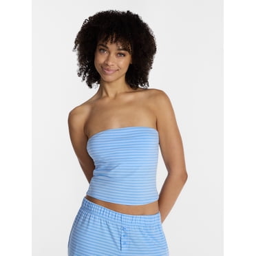 No Boundaries Cloud Core Sleepwear Tube Top, Women’s and Women’s Plus XXS-3X