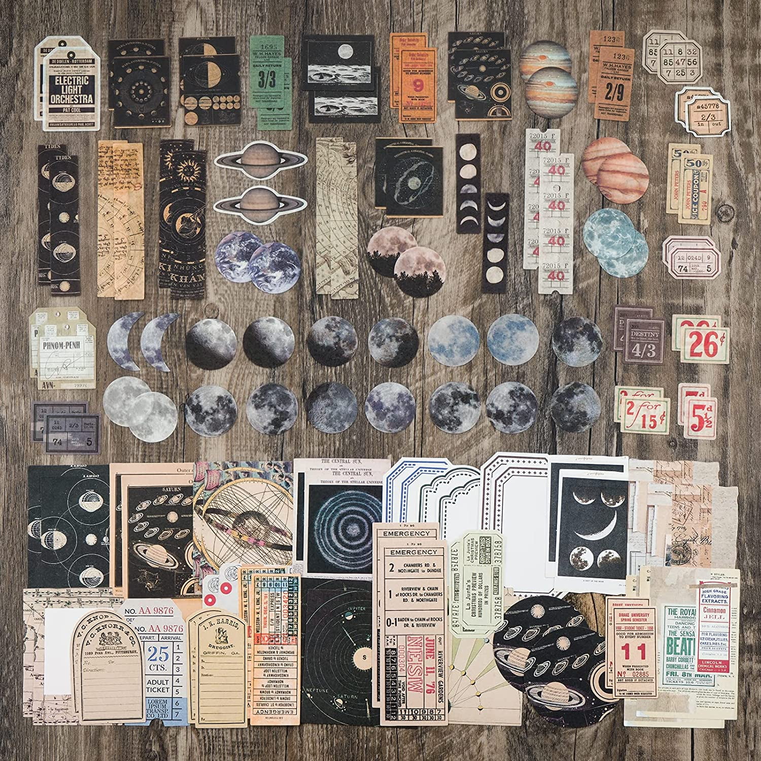 Scrapbook Supplies Pack (400 Pieces) for Art Journaling Bullet Junk Journal  Supplies Planners DIY Vintage Stickers Craft Kits Notebook Collage Album