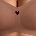 thumbnail image 4 of Nfurl Women's Jelly Wireless Bra Full Coverage Seamless Bras Push Up Support Lift No Underwire T-shirt Bra Breathable Everyday Bralettes Coffee,XL, 4 of 5