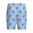 thumbnail image 2 of Haiem French Bulldog Puppy Men's Pajama Short with Soft Woven Cotton Elastic Waistband Sleep Short-3X-Large, 2 of 9