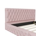 thumbnail image 7 of Furvclv Queen Size Upholstered Bed With Tufted Headboard, Modern Velvet Platform Bed, No Box Spring Required, Easy Assembly, Queen Size Wood Bed Frame For Bedroom, 7 of 7