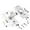 Silver, variant on GUYUTING Sturdy 1.5mm Thick Hasp Latch Lock for Pet Cages Keeps Pets Safe & Secure