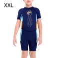 thumbnail image 2 of Niños trajes de buceo de una pieza Secado rápido Secado de neopreno traje de baño para niños Buceo Snorkeling Surfing Natación Dark Blue XXL 2.5mm sidaley OD003681-10, 2 of 7
