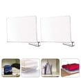thumbnail image 1 of COSMOBETTY 2Pcs Convenient Transparent Acrylic Shelf Divider for Household Closet and Cabinet Storage, 1 of 8
