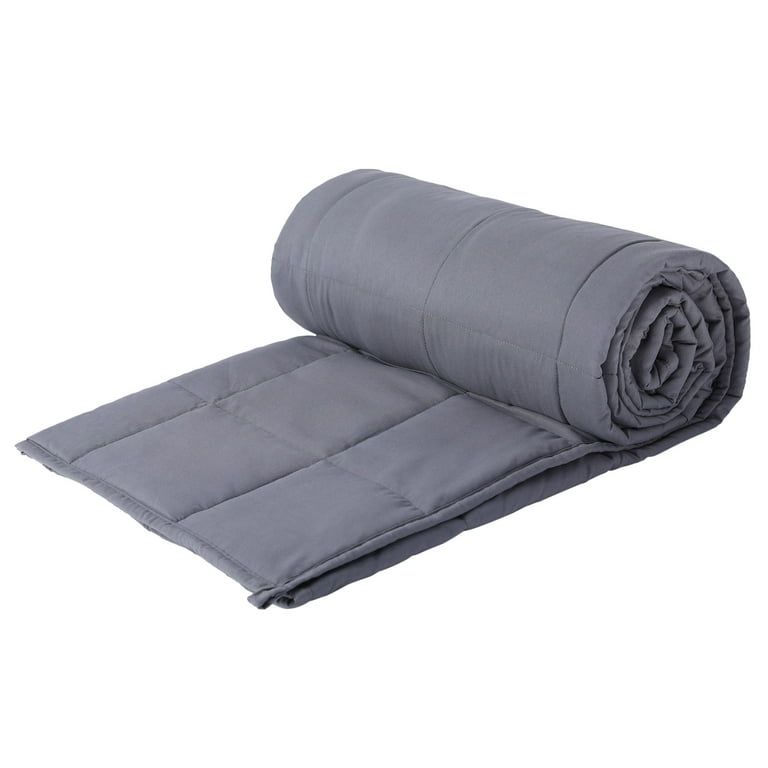 Weighted Blanket Twin Size 15 lbs for Adults (48 x 72, Grey) Cooling –  MAXKARE