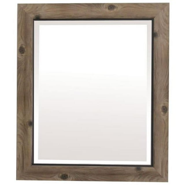 Yosemite MINT010 Miroir Encadré de Décoration Intérieure , Petit - Gris & Noir