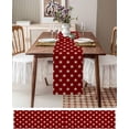 thumbnail image 6 of 4th of July Table Runner, Washable Cotton Linen Table Runners 90 Inches Long, Vintage Independence Day Red Star Dresser Scarf Runner for Dining/Coffee/Kitchen/Hallway Tables 13.8''''x90'''', 6 of 7