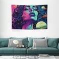thumbnail image 2 of COMIO &nbsp;Hippie Tapestry,outer space planet psychedelic aesthetics Pink cool girl Tapestries, Dorm Decor, Psychedelic Tapestry Wall Hanging&nbsp;Decorative Poster, 2 of 7