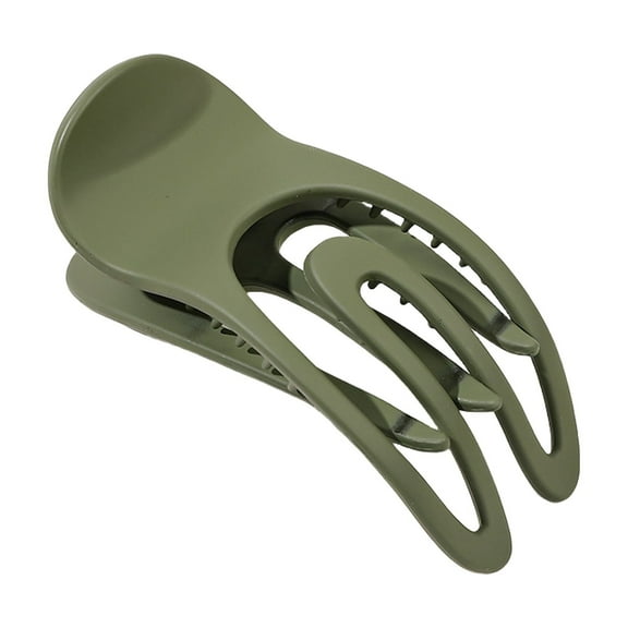 Yoetaun Hair Claw Clip Flat Clip Theme Hair Claw Clamp Elegant Wide Hair Holder Barrettes Strong Hold Hairpin for Girls Dark Green
