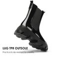 thumbnail image 4 of Botas Chelsea de caña media con plataforma negras DREAM PAIRS talla 8.5, 4 of 5