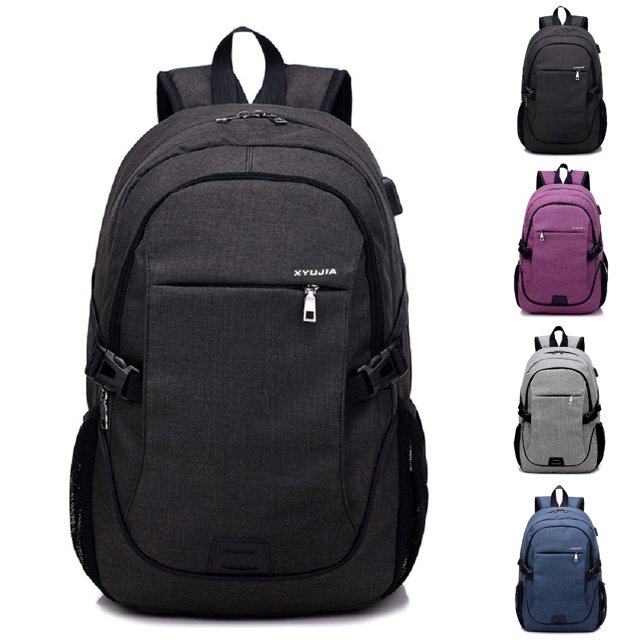 Mochila Oxford de gran capacidad para portátiles, ideal para estudiantes de secundaria y adolescentes.