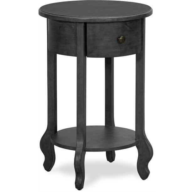 Finch James Round Side Table Dark Gray