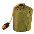 thumbnail image 4 of 2X Emergency Sleeping Bag Bivy Sack with Whistle Outdoor Survival Sleeping Bag Thermal Blanket for Camping Backpacking,2 * Sleeping Bag 2 * Storage Bag with Whistle,green, 4 of 9