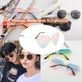 thumbnail image 4 of Gafas de sol Qarigey forma de corazón portátiles accesorios para festivales, 4 of 6