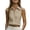 Khaki, variant on Women Business Summer Tank Tops Collared V Neck Linen Sleeveless Dressy Shirt Elegant Casual Office Daily Wear Black XL